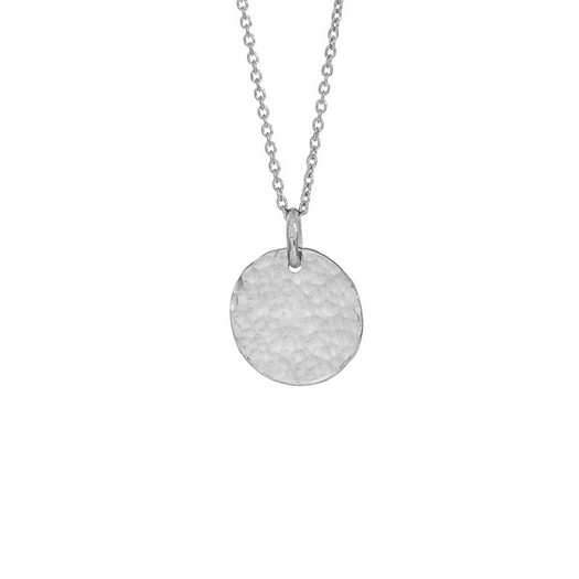 6: Nordahl Jewellery - TWO-SIDED52 halskæde i sølv m. rund plade